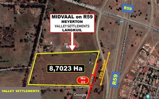 8.7 ha Farmland in Meyerton Central