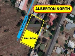 991 m² Land available in Alberton