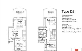 2 Bedroom Duplex in Hillcrest Central