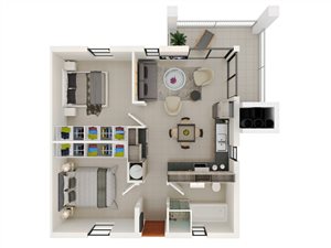 1 Bed Apartment in Buh Rein Estate