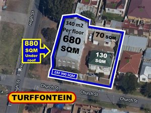 915 m² Commercial space in Turffontein