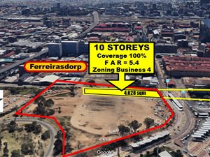4625 m² Land available in Ferreirasdorp