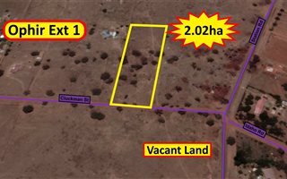 2 ha Land available in Ophir