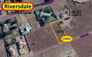 1200 m² Land available in Riversdale