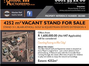 4252 m² Land available in Blair Atholl Estate